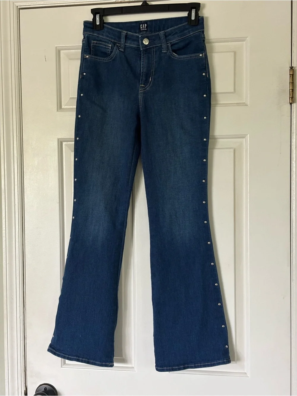 GAP Dark Blue Studded Flare Jeans for Kids